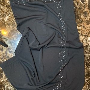 Black simple sequin dress